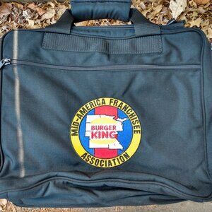 Burger King Mid-America Franchisee Association Business Organizer Laptop Bag Y2K